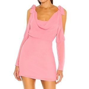 Majorelle Leigh shoulder cut out Mini Dress - Pink